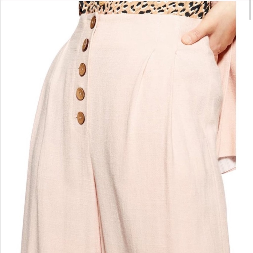 TopShop Cropped Wide Leg Trousers - Picture 3 of 8